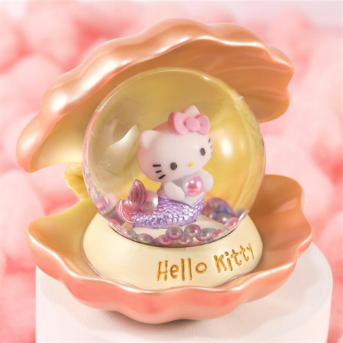 【JARLL 讚爾藝術】Hello Kitty 美人魚 水晶球擺飾 禮物