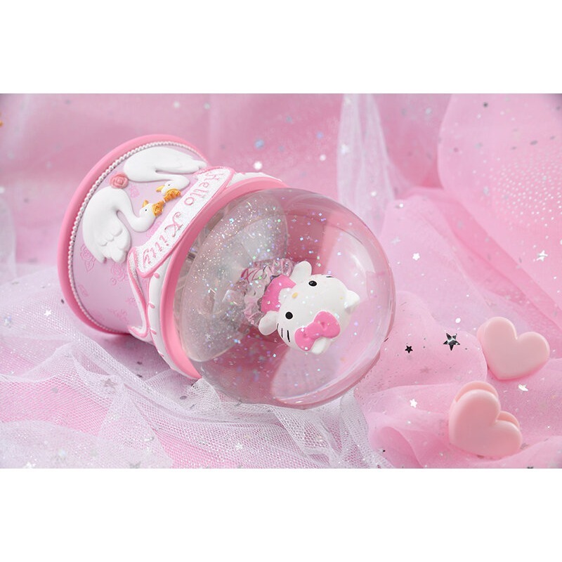 【JARLL 讚爾藝術】Hello Kitty 芭蕾 水晶球音樂盒 生日 告白 結婚 紀念日 畢業禮物-細節圖2