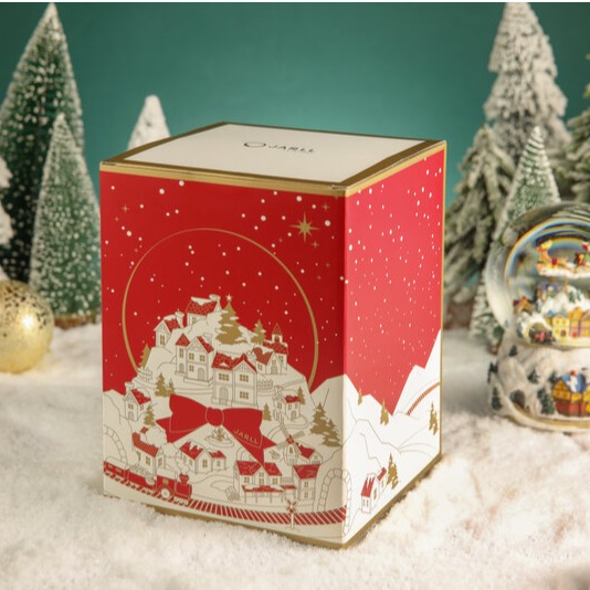 【升級燈光款 現貨秒出JARLL 讚爾藝術】幸福的雪白聖誕 聖誕 水晶球音樂盒 聖誕禮物-細節圖3