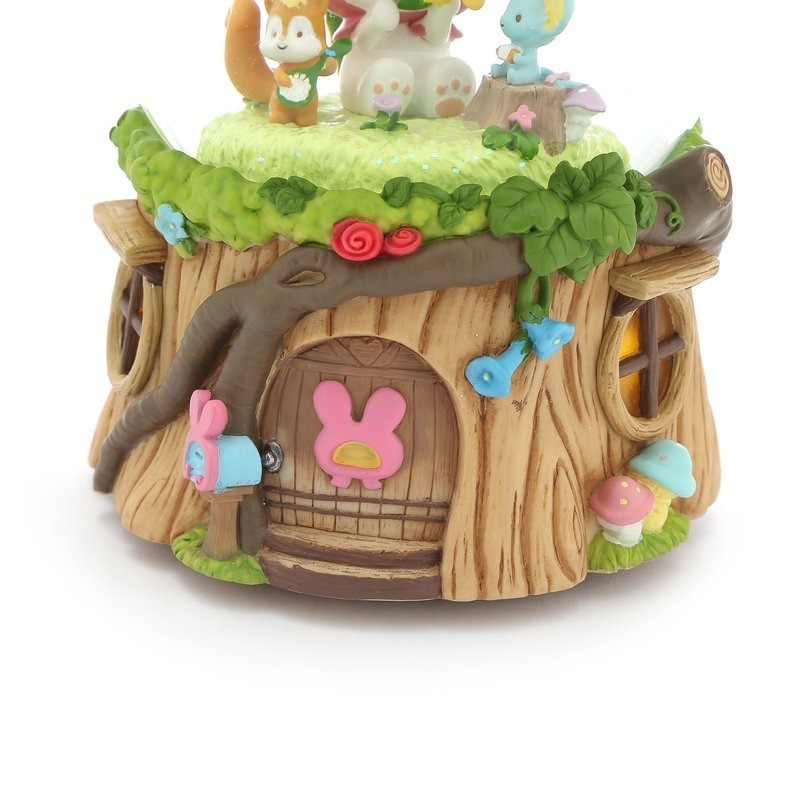 【JARLL 讚爾藝術】&My Melody森林春天音樂派對 水晶球音樂盒 禮物-細節圖2