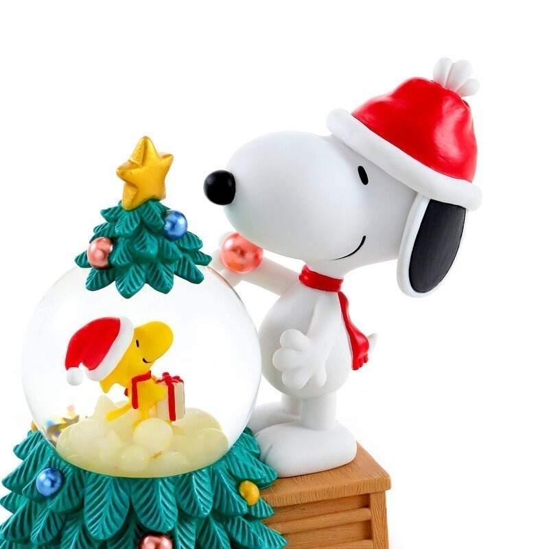 【限時6折售完即絕版 JARLL 讚爾藝術】Snoopy史努比亮麗聖誕節(彩色) 水晶球擺飾 聖誕禮物-細節圖4