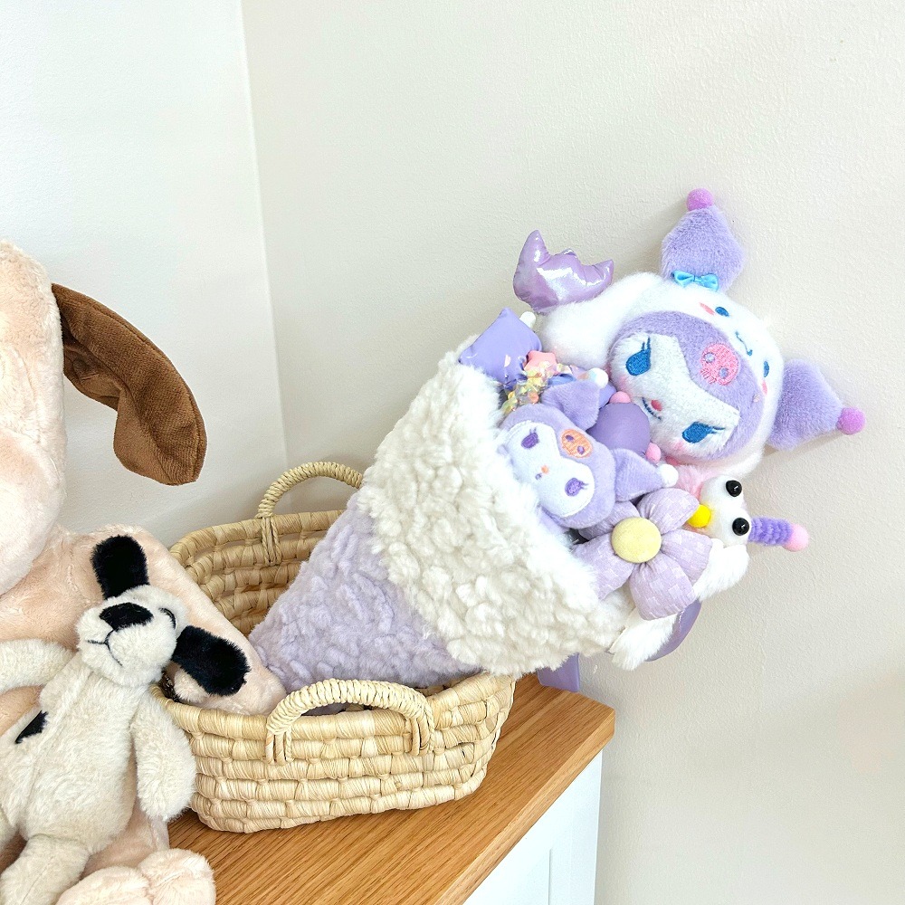 【台灣24H寄出】創意冰淇淋甜筒花束 玩偶花束(告白 生日 兒童節 情人節 發光禮物 交換禮物 畢業禮物)-規格圖3