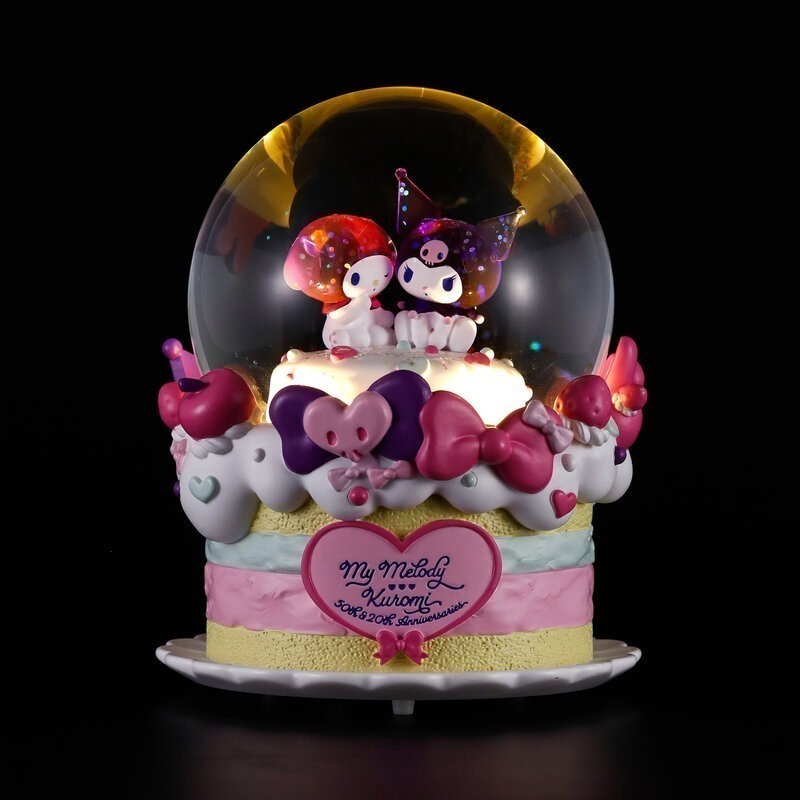 JARLL讚爾藝術美樂蒂50 & 酷洛米20 My Melody & Kuromi 週年限定收藏 水晶球音-細節圖5