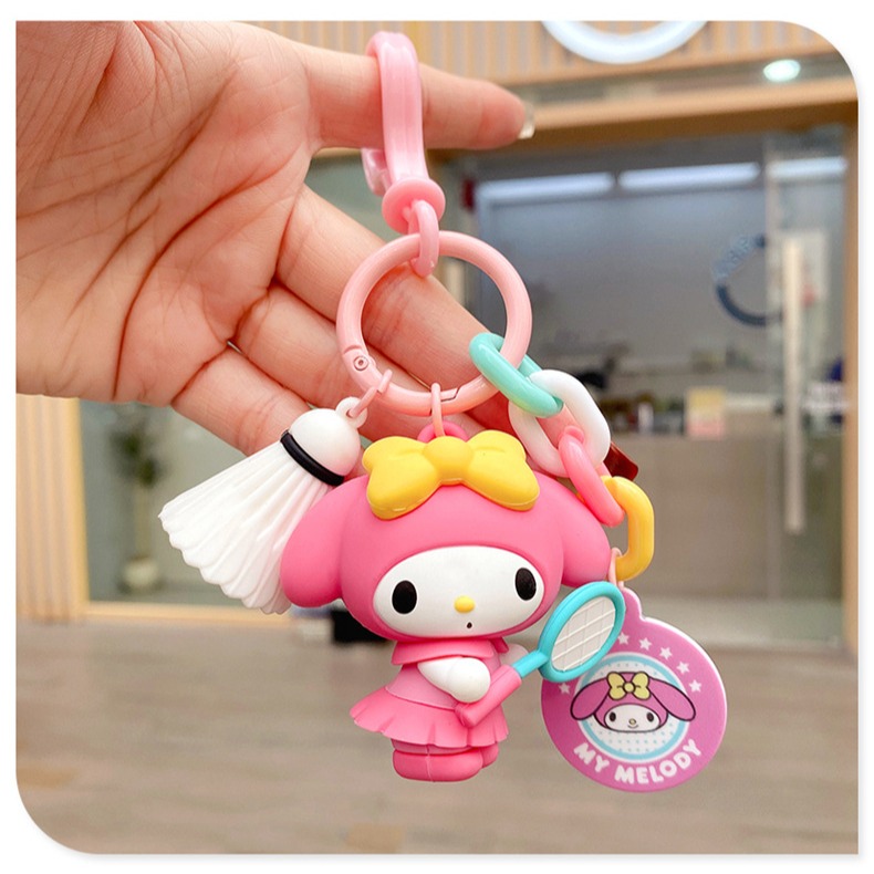 【現貨】三麗鷗家族-可麗餅吊飾組合 鑰匙扣卡通包包公仔鑰匙鏈掛件小禮品-細節圖3