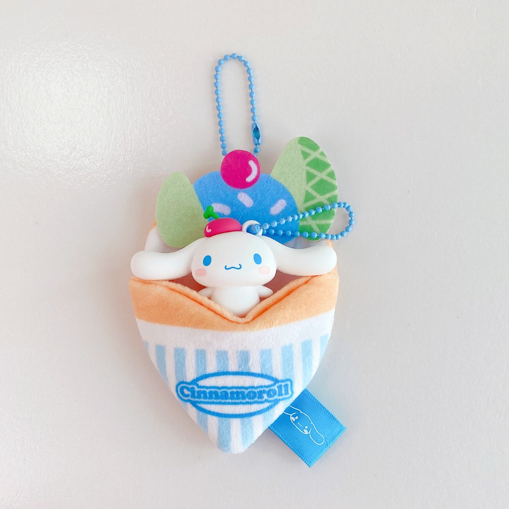 【現貨】三麗鷗家族-可麗餅吊飾組合 鑰匙扣卡通包包公仔鑰匙鏈掛件小禮品-規格圖3