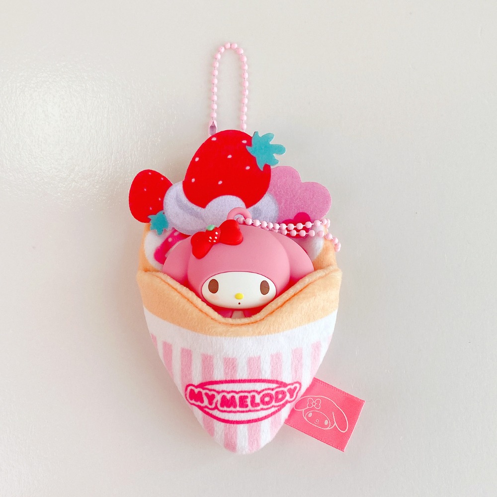 【現貨】三麗鷗家族-可麗餅吊飾組合 鑰匙扣卡通包包公仔鑰匙鏈掛件小禮品-規格圖3