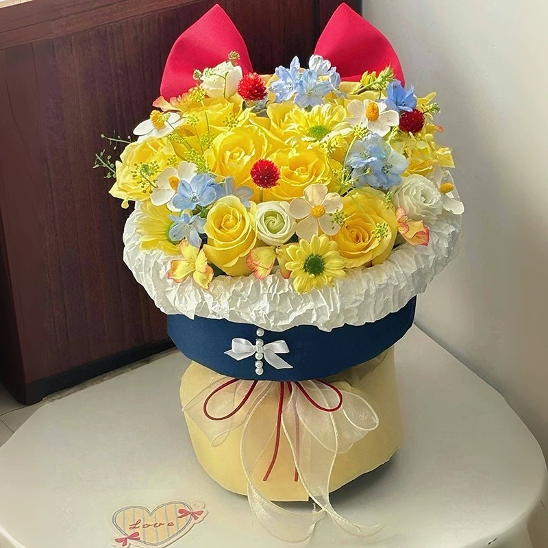 【現貨秒出】多巴胺風花束 網紅花束(情人節 生日 婚禮 告白 交換禮物 畢業禮物)-規格圖6