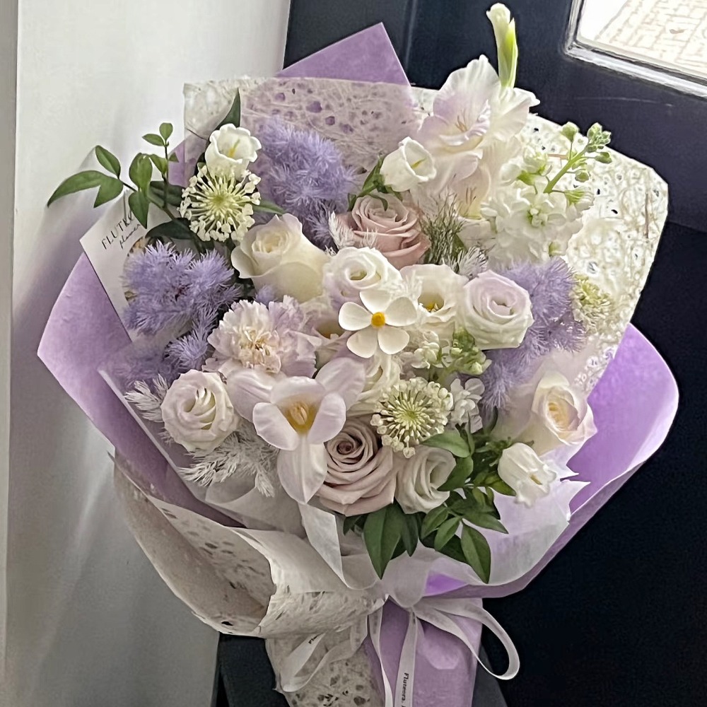 【現貨秒出】多巴胺風花束 網紅花束(情人節 生日 婚禮 告白 交換禮物 畢業禮物)-規格圖6