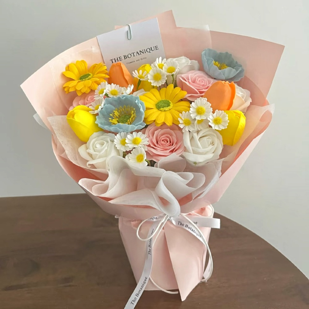 【現貨秒出】多巴胺風花束 網紅花束(情人節 生日 婚禮 告白 交換禮物 畢業禮物)-規格圖6