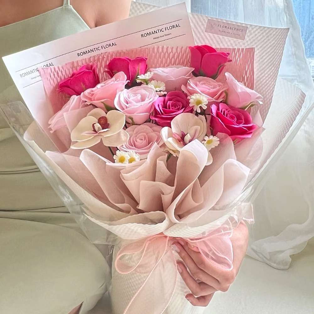 【現貨秒出】多巴胺風花束 網紅花束(情人節 生日 婚禮 告白 交換禮物 畢業禮物)-規格圖6