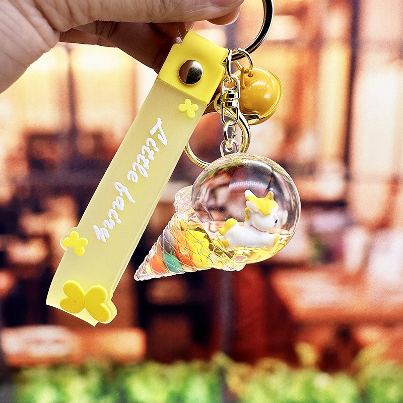 現貨當天寄出】清新烏龜流沙掛件 清新水果 泡泡球入油漂浮液體流沙 鑰匙扣兒童掛飾 閨蜜情侶配飾   舒壓 減壓掛件-規格圖7