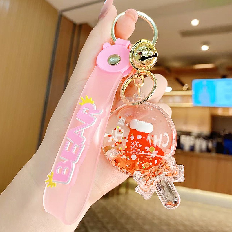 【現貨當天寄出】聖誕 流沙漂流瓶 金榜提名公仔 鑰匙扣 閨蜜情侶配飾包包掛件 舒壓 減壓掛件 交換禮物  畢業禮物-規格圖8