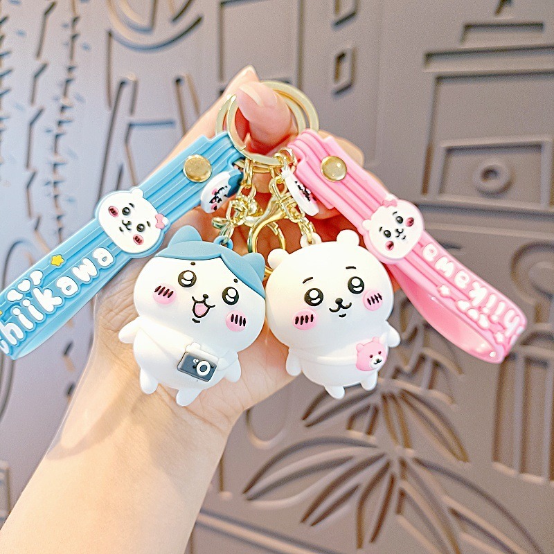 chiikawa 吉伊卡哇 小飛鼠鑰匙扣 可愛動漫 烏薩奇 小八 書包掛飾 吉伊卡哇周邊 包包掛飾-細節圖2