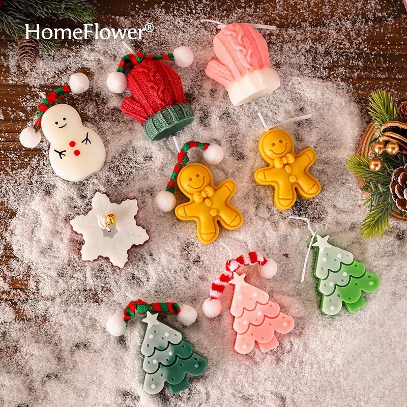 薑餅人香氛蠟燭禮盒 香薰蠟燭 創意禮物 聖誕禮物 交換禮物-細節圖2