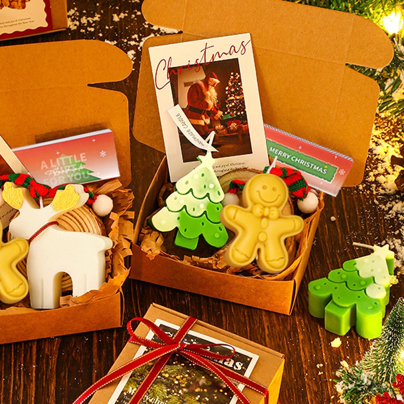 薑餅人香氛蠟燭禮盒 香薰蠟燭 創意禮物 聖誕禮物 交換禮物-規格圖4