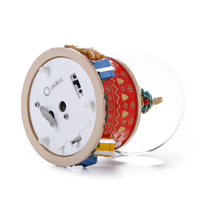 【現貨秒出JARLL 讚爾藝術】聖誕童話夜(白金燈光款) 水晶球音樂盒 聖誕禮物 交換禮物 居家擺飾-細節圖7