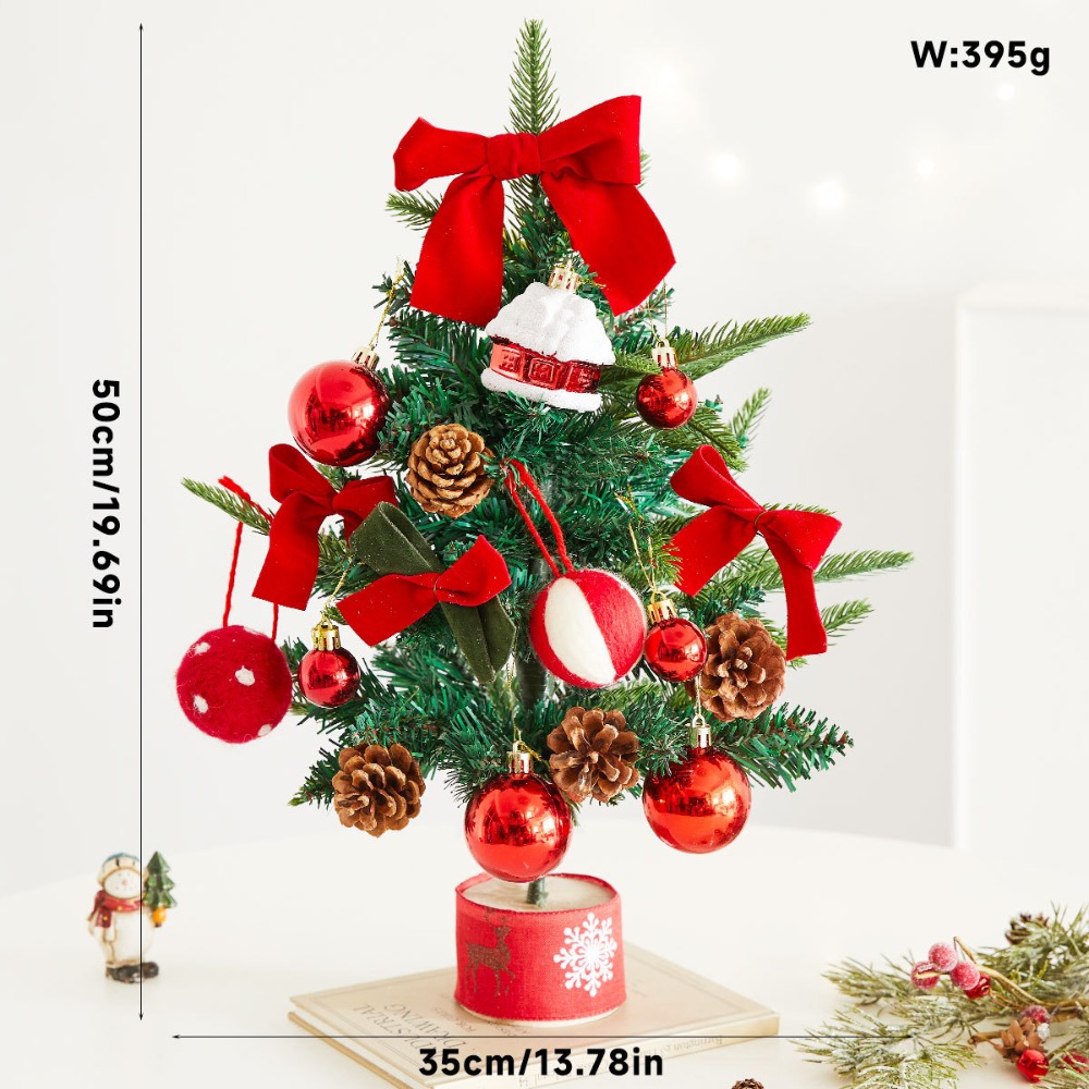 【現貨秒出】暖暖發光聖誕樹 桌上聖誕樹 聖誕樹 迷你聖誕樹 帶燈桌面聖誕樹 小聖誕樹 DIY聖誕樹 發光聖誕樹-規格圖3