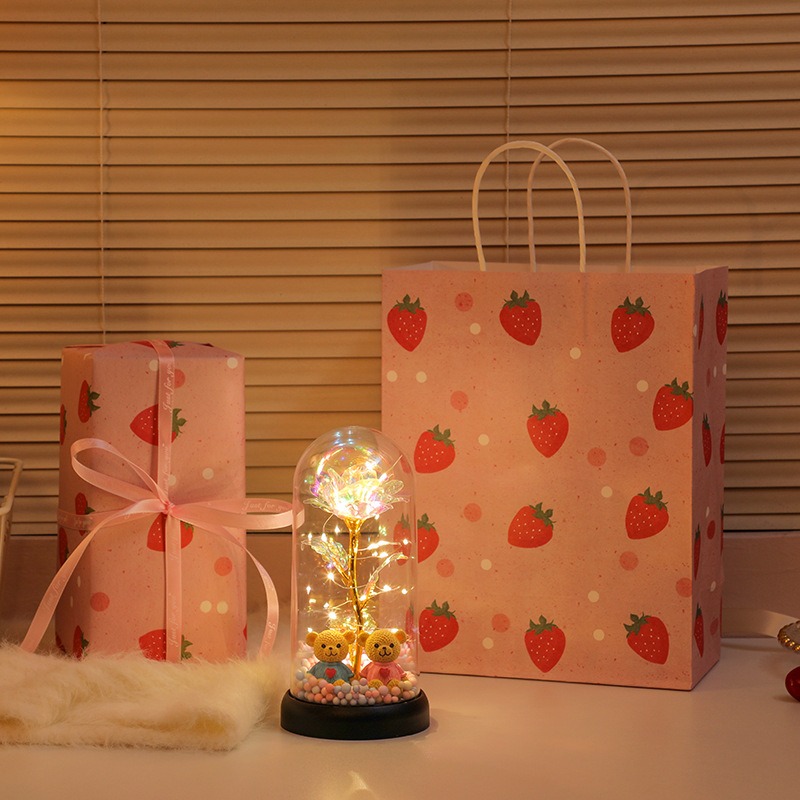 彩粉【雪球小熊款】+粉色精美包裝+禮袋