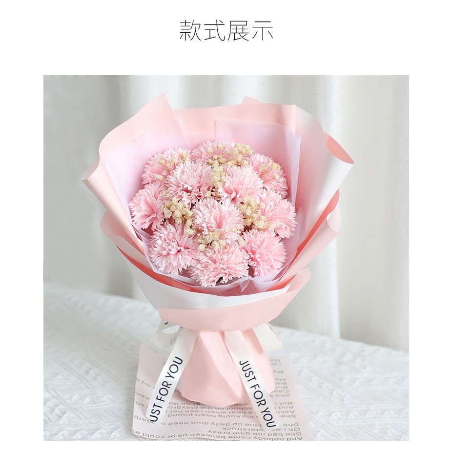 韓系 香皂玫瑰花束 滿天星花束(情人節 生日禮物 送女孩 畢業花束 交換禮物 教師節)-規格圖6
