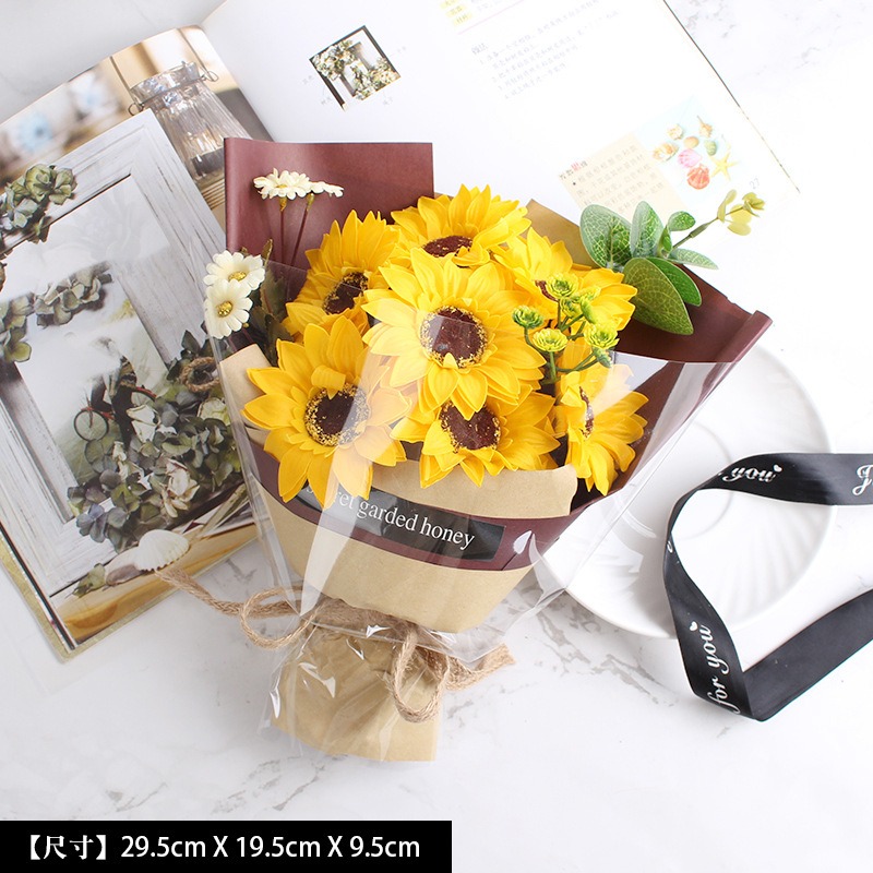 玫瑰香皂花束 香皂花禮盒 永生花束 紀念日 情人節 節慶送禮 畢業花束 告白畢業七夕 生日禮物 母親節 仿真花-規格圖6