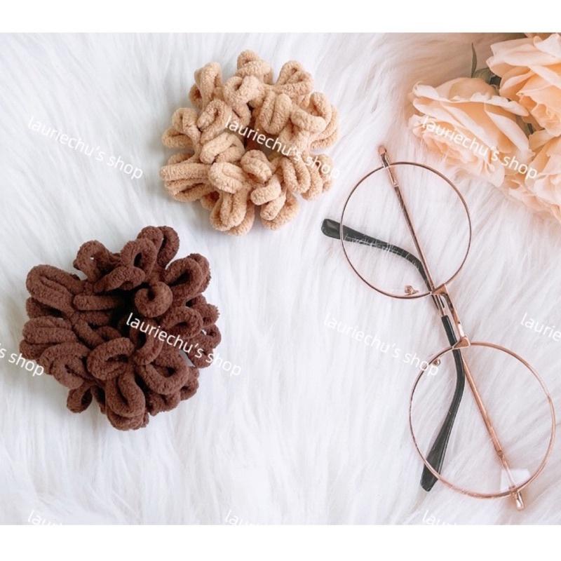 現貨實拍 免運✈️➕快速出貨 秋冬髮飾 毛絨 髮圈 1 入-細節圖2