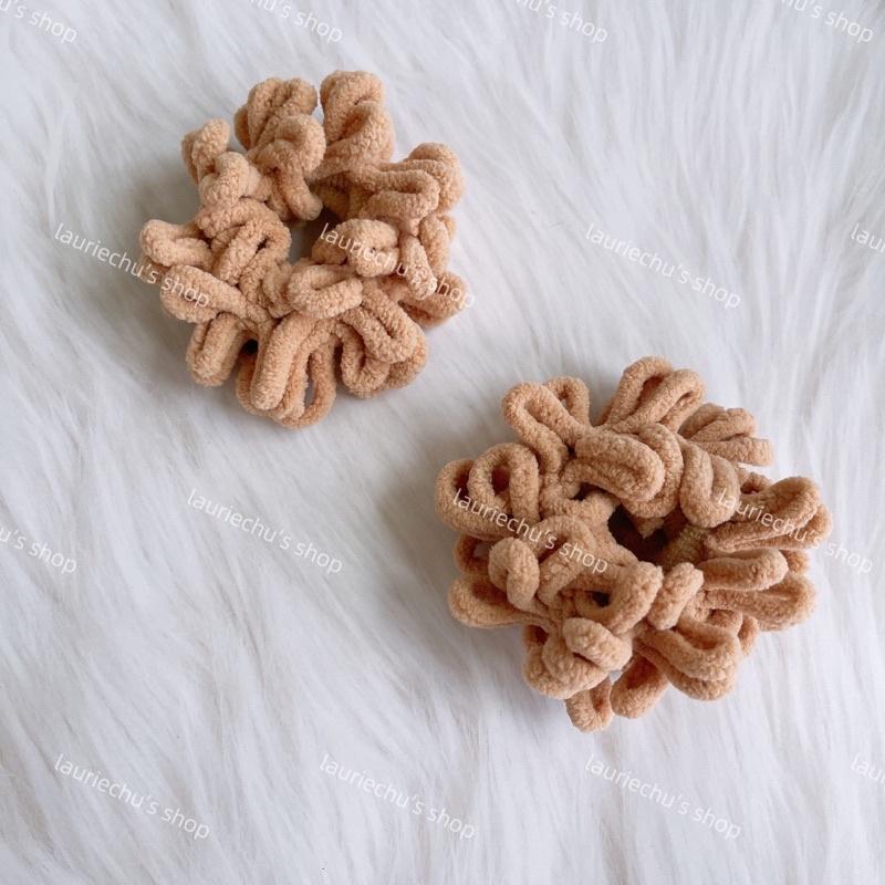 現貨實拍 免運✈️➕快速出貨 秋冬髮飾 毛絨 髮圈 1 入-細節圖5