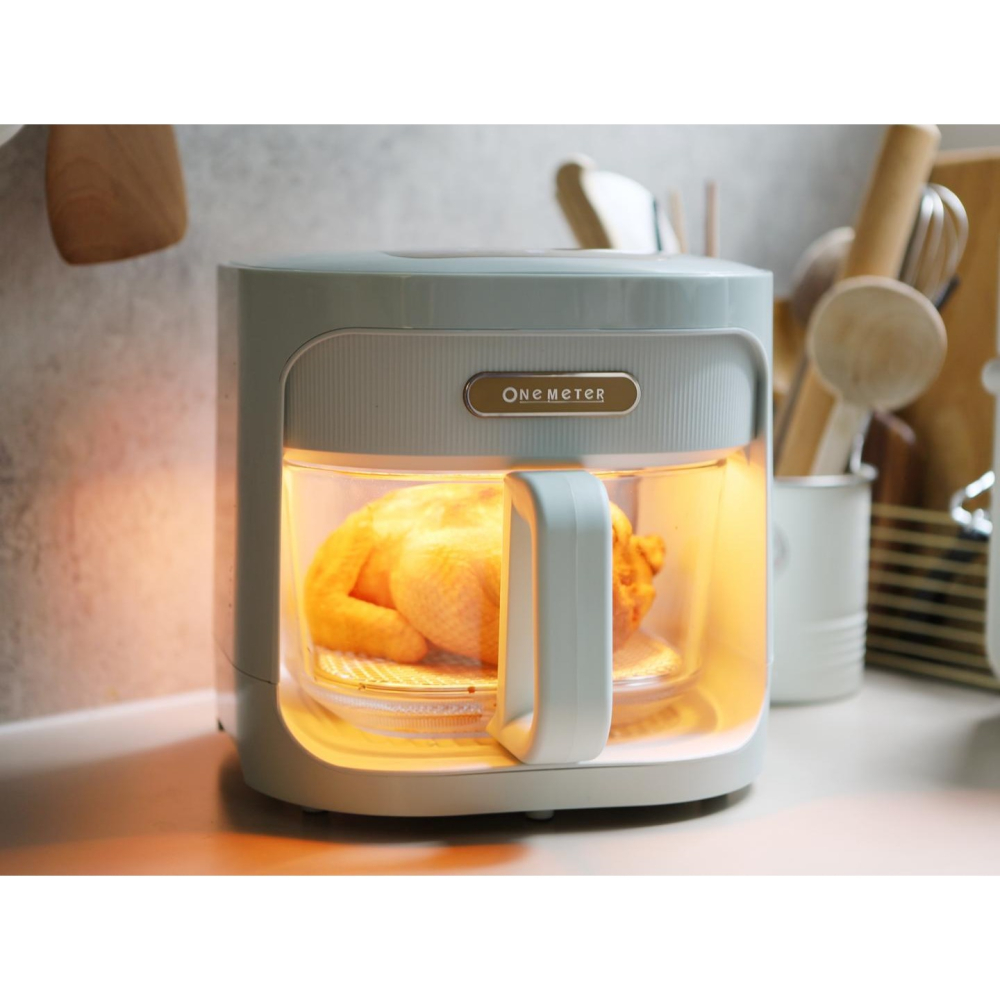 🎀最美玻璃氣炸鍋👑one-meter4.5L玻霸鍋 ⭐️領券再折 保固一年 發票 免運-細節圖2