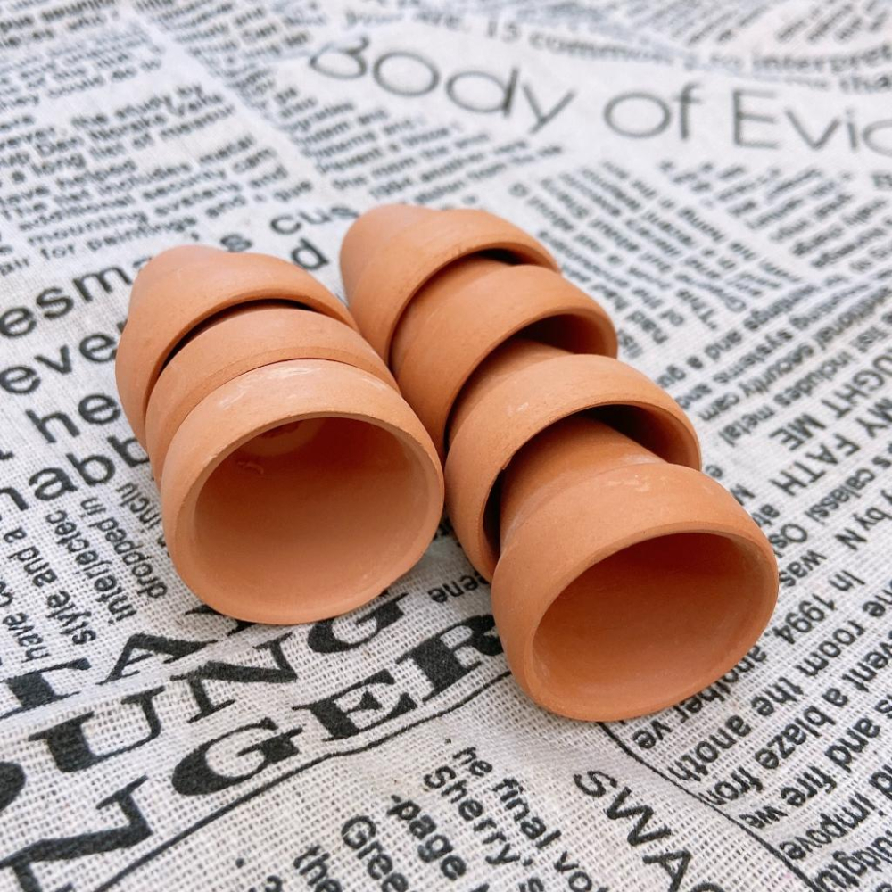 【素燒陶瓷小盆】一吋盆  多肉植物/療癒小物/盆栽/透氣盆/陶瓷-細節圖2