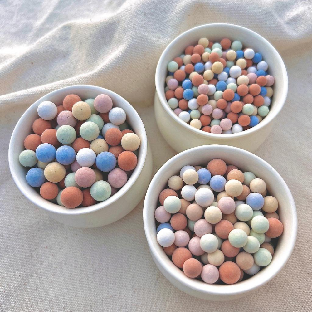 【彩色陶粒】500g 大/中/小  鋪面石/介質/多肉植物/仙人掌/盆器/石頭玉-細節圖3