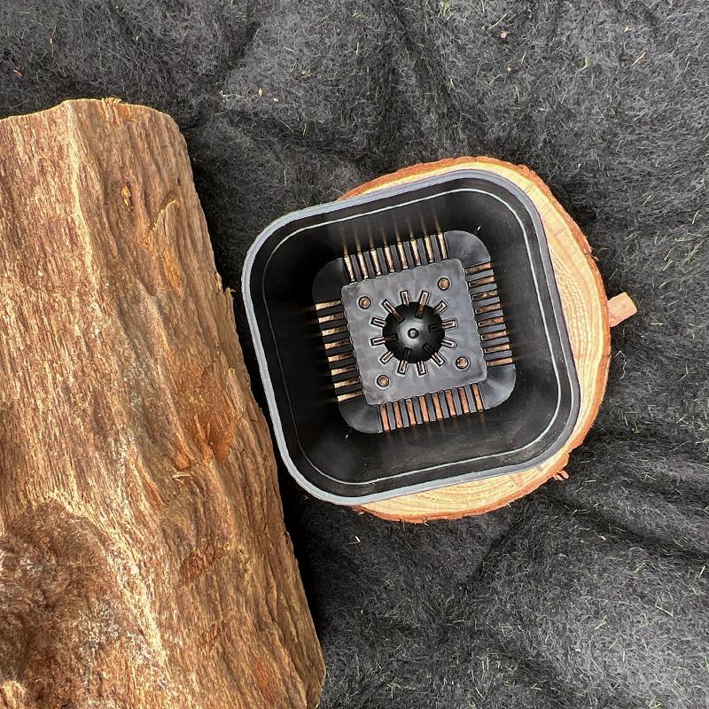 【矮透氣盆】黑/白 盆器/園藝/資材/多肉植物/仙人掌-細節圖5