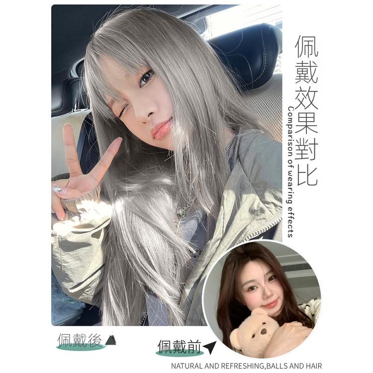 離仙氣只差一步 🎃早鳥折扣~️‍kawazakiwig 川崎家假髮 颯爽英姿女仔空氣/中分長直髮-細節圖2