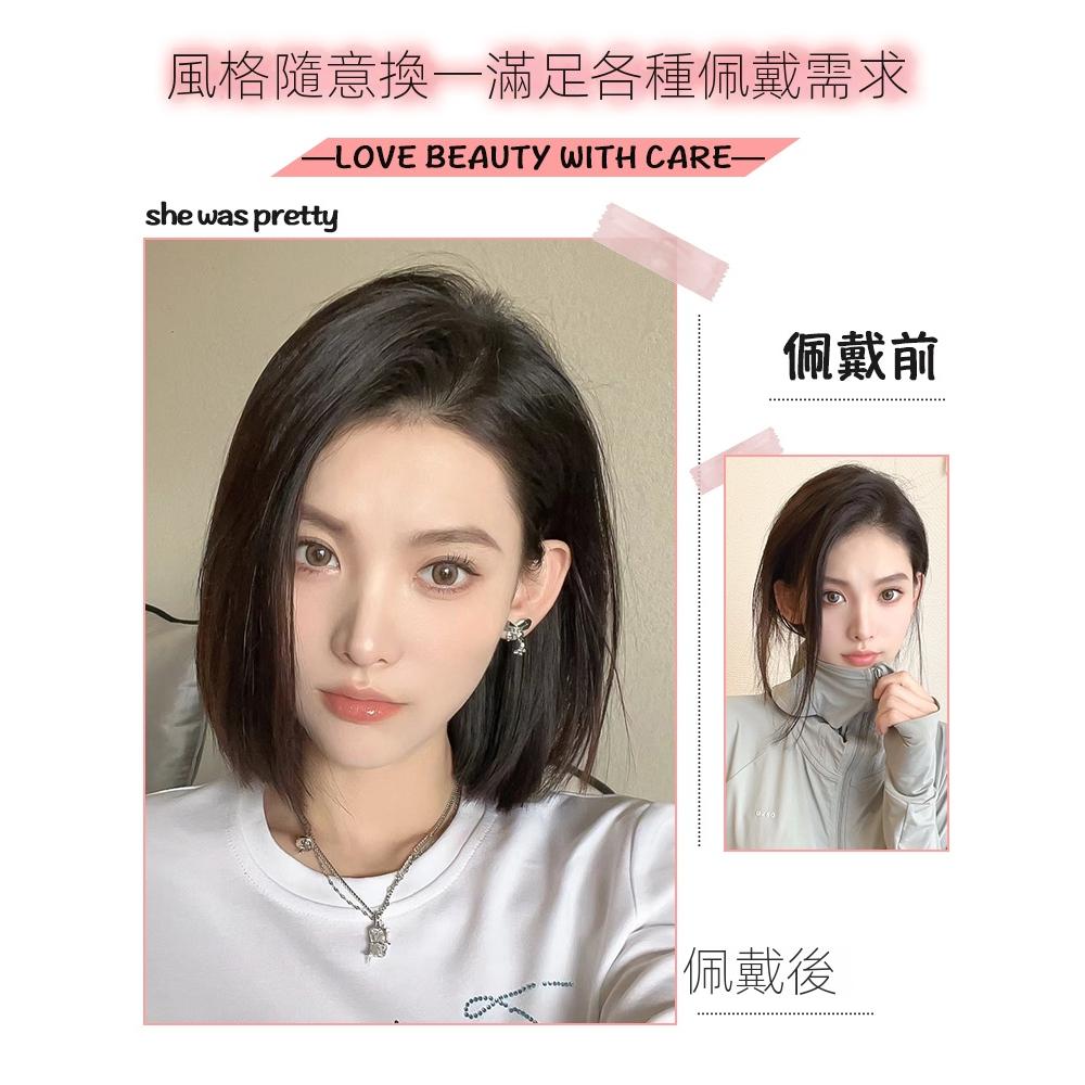 輕鬆體驗短髮酷妞 🎃早鳥折扣~️‍kawazakiwig 川崎家假髮 颯爽英姿女仔齊耳中分BOBO頭一刀切清新短髮-細節圖2