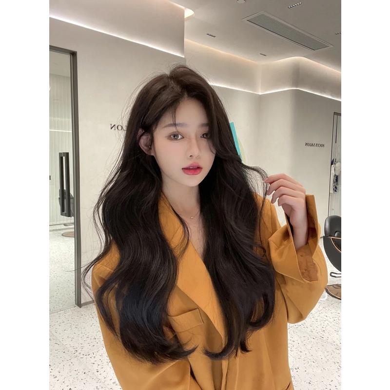 全頂假髮川崎家☪︎⋆｡˚Bring the boys.ᐟ.✾黑茶3⋆*沖繩都會輕熟女知性長卷空氣/長直假髮✽KZ021-細節圖3