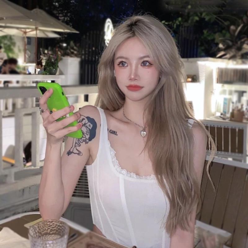 混血長卷 川崎家假髮⋆｡˚時尚小模熱推.ᐟ.✾60CM韓系女團混血灰棕色蓬鬆中分長卷全頭套lolita假髮KZ082-細節圖5