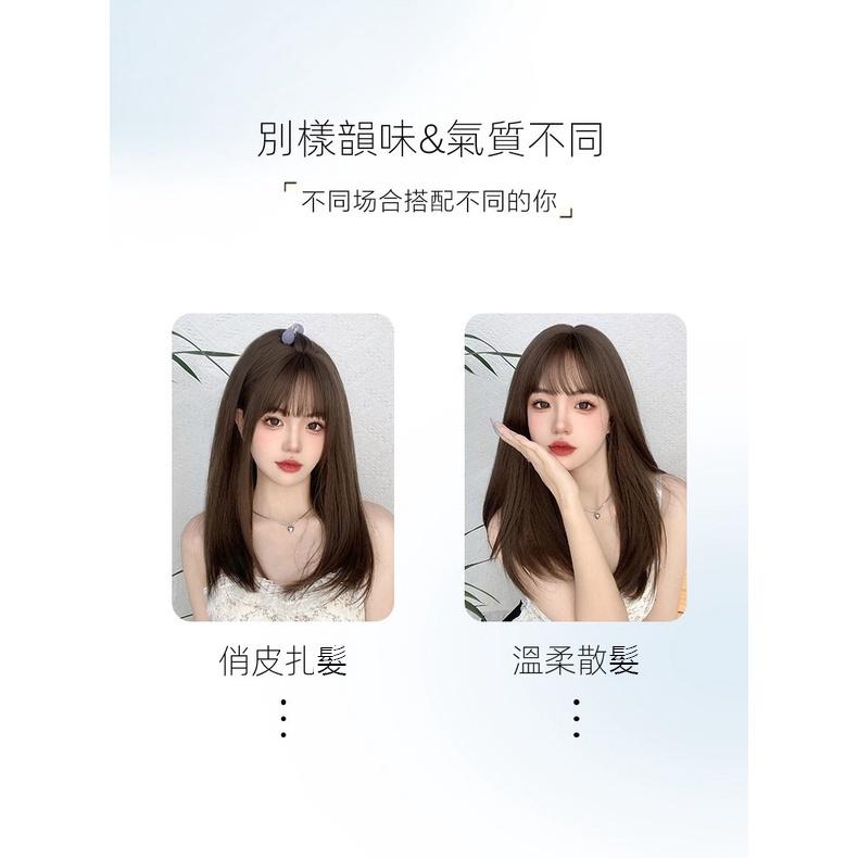 全頂假髮川崎家︎⋆｡˚終結單身趴.ᐟ.✾3色⋆* 法式瀏海桃花小姐姐鎖骨日常內彎假髮✽KZ062-細節圖8