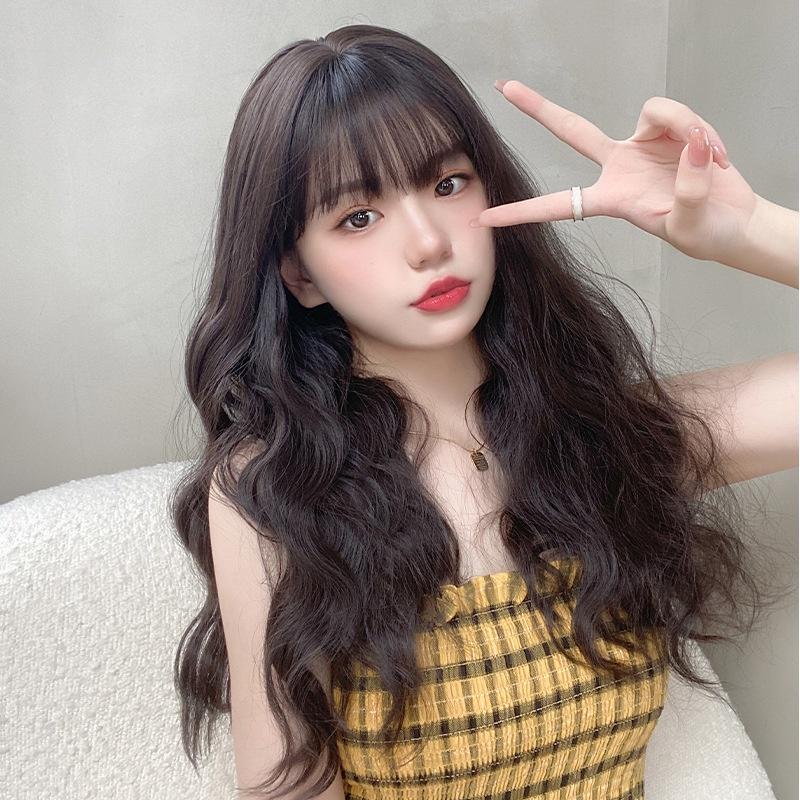 川崎家︎假髮⋆｡˚美到不可方物.ᐟ.✾2色⋆*鄰家少女羅馬捲慵懶法式波波燙水波長卷假髮✽KZ072-細節圖3