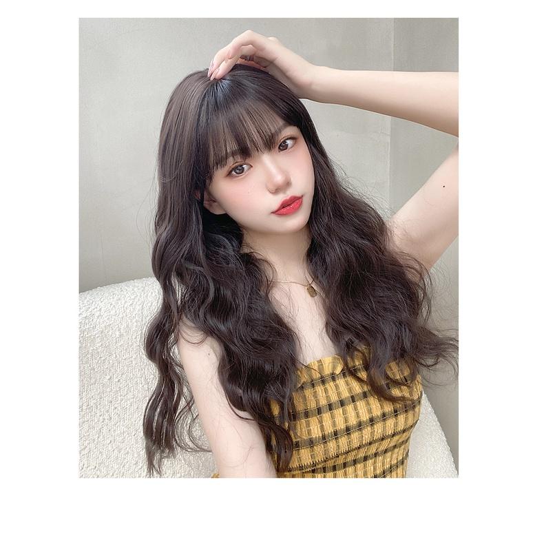 川崎家︎假髮⋆｡˚美到不可方物.ᐟ.✾2色⋆*鄰家少女羅馬捲慵懶法式波波燙水波長卷假髮✽KZ072-細節圖9