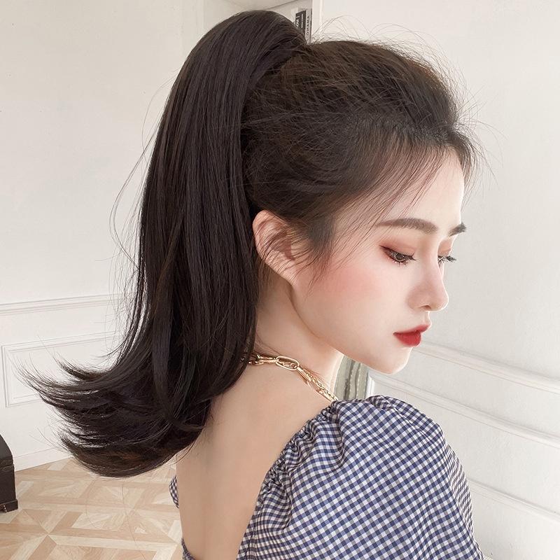 全頂假髮最熱推川崎家︎⋆｡˚愛情沒道理.ᐟ.✾櫻粉色⋆*爪夾式簡約自然清純系小姐姐馬尾 可紮辮✽KZ057-細節圖2