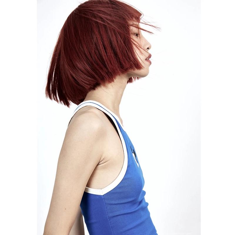 假髮川崎家☪︎⋆｡˚壞壞惹人愛.ᐟ.✾人魚紅⋆*叛逆另類眉上瀏海Sami風短版二刀齊假髮✽KZ034-細節圖2