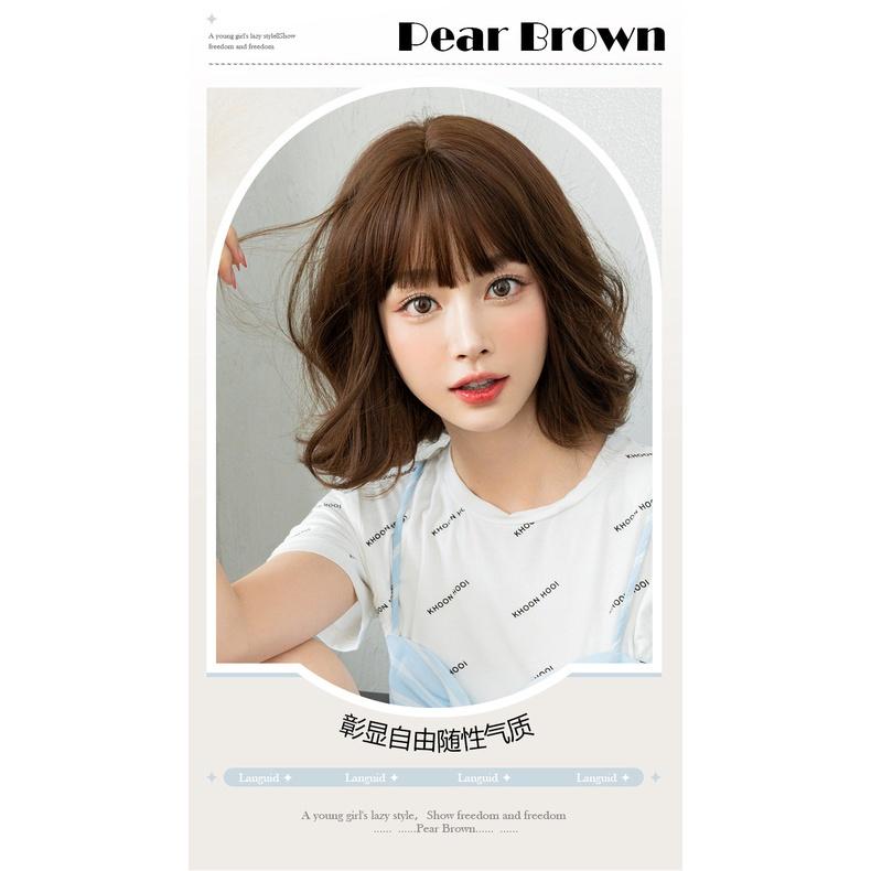 川崎家假髮 🦄 為愛迫降的瞬間 MK663 (2色) 童話法式果凍梨花卷蓬鬆韓系短假髮-細節圖6