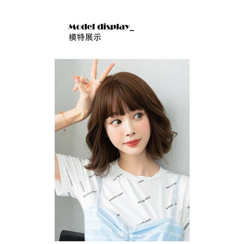 川崎家假髮 🦄 為愛迫降的瞬間 MK663 (2色) 童話法式果凍梨花卷蓬鬆韓系短假髮-細節圖7