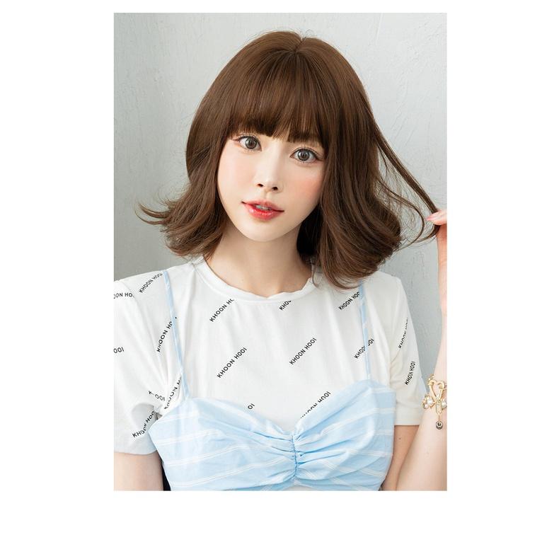 川崎家假髮 🦄 為愛迫降的瞬間 MK663 (2色) 童話法式果凍梨花卷蓬鬆韓系短假髮-細節圖9