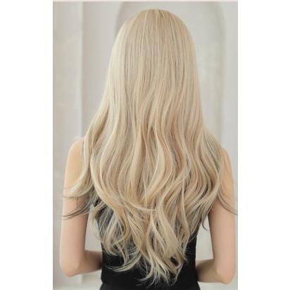川崎家假髮 💎椎名林檎同款動感歌姬款奶油茶挑染自然波浪雙色蓬鬆長假髮 MK998-細節圖3