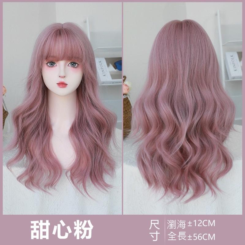 全頂假髮川崎家︎⋆｡˚華麗的圓舞曲.ᐟ.✾甜心粉⋆*巴塞隆納奢華高調外翻波浪顏值女神仿真立體波浪長卷假髮✽KZ051-細節圖7