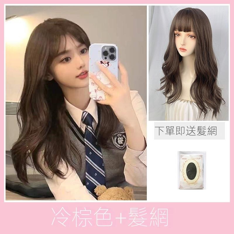 全頂假髮川崎家☪︎⋆｡˚一克拉的愛情.ᐟ.✾3款⋆*校園千金甜心氣質蓬鬆自然長卷假髮✽KZ040-細節圖6