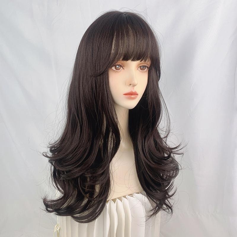 全頂假髮川崎家☪︎⋆｡˚一克拉的愛情.ᐟ.✾3款⋆*校園千金甜心氣質蓬鬆自然長卷假髮✽KZ040-細節圖8