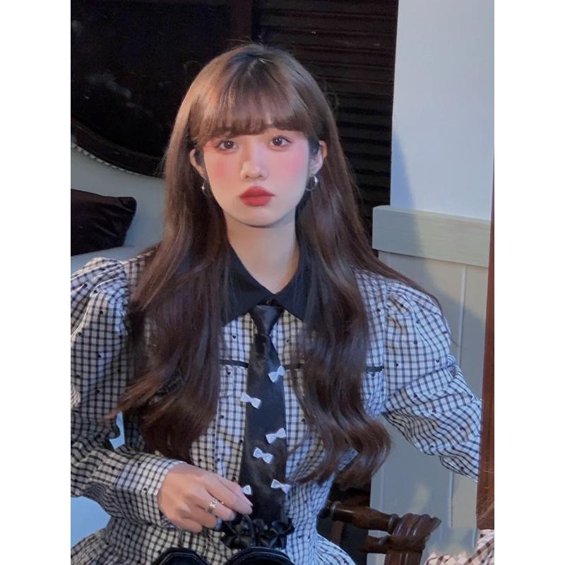 假髮川崎家☪︎⋆｡˚迷人的危險.ᐟ.✾冷棕色⋆*韓劇一線女主指定款長卷大波浪貴氣假髮✽KZ047-細節圖3