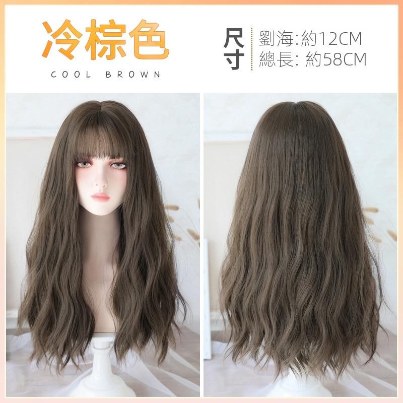 全頂假髮川崎家︎⋆｡˚隔壁公寓的初戀.ᐟ.✾4色⋆*鄰家女孩減齡水波燙氣質長卷假髮✽KZ055-細節圖7