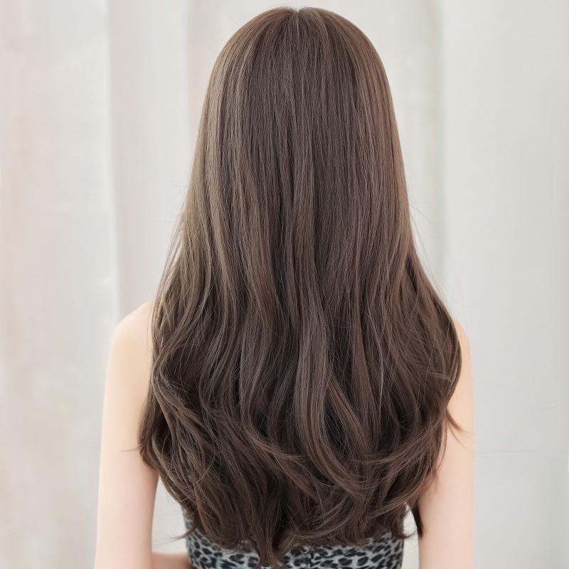 空降神級顏值~川崎家假髮 ☪︎⋆˚維納華奏.ᐟ.✤ 2色*蕾絲頭皮中分瀏海八字T型手織頭皮中長鎖骨捲高檔假髮✽ML013-細節圖4