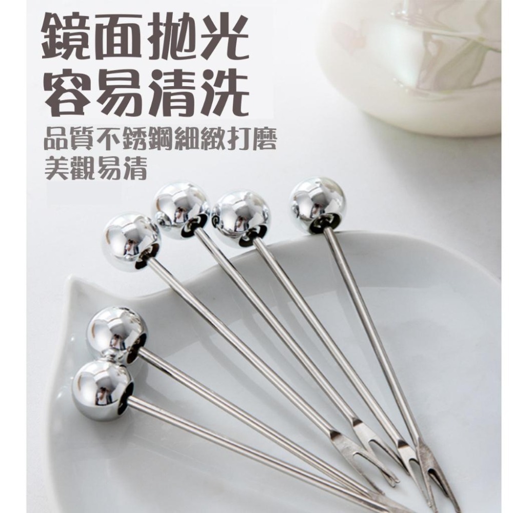 【台灣現貨】 輕奢北歐風小熊水果叉套裝 不銹鋼水果叉 小熊收納罐+6支水果叉 高顏值陶瓷小熊收納罐 家用刀叉水果叉子-細節圖4